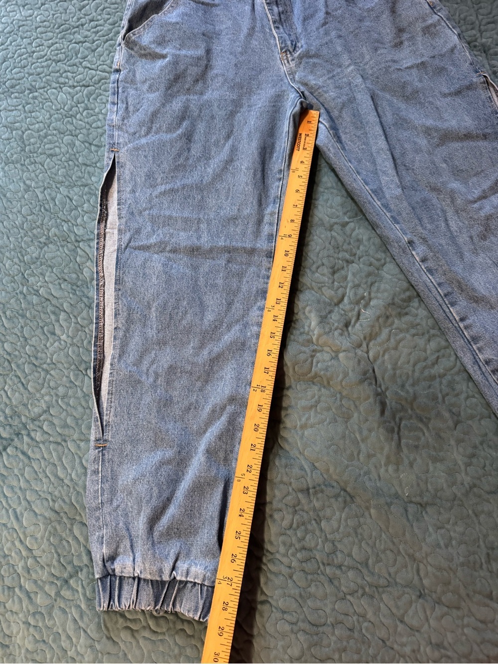 Relaxed Light Blue Denim Jogger Jeans - Unbranded - Picture 10 of 10